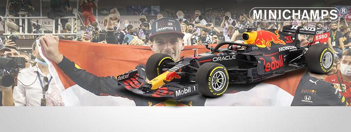 Чемпион мира Формулы-1 2021 года Макс Ферстаппен Инновации 
Формулы-1 от Minichamps